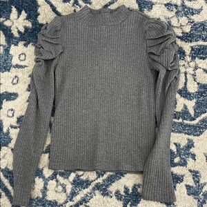 Janie and Jack Gray Ribbed Sweater